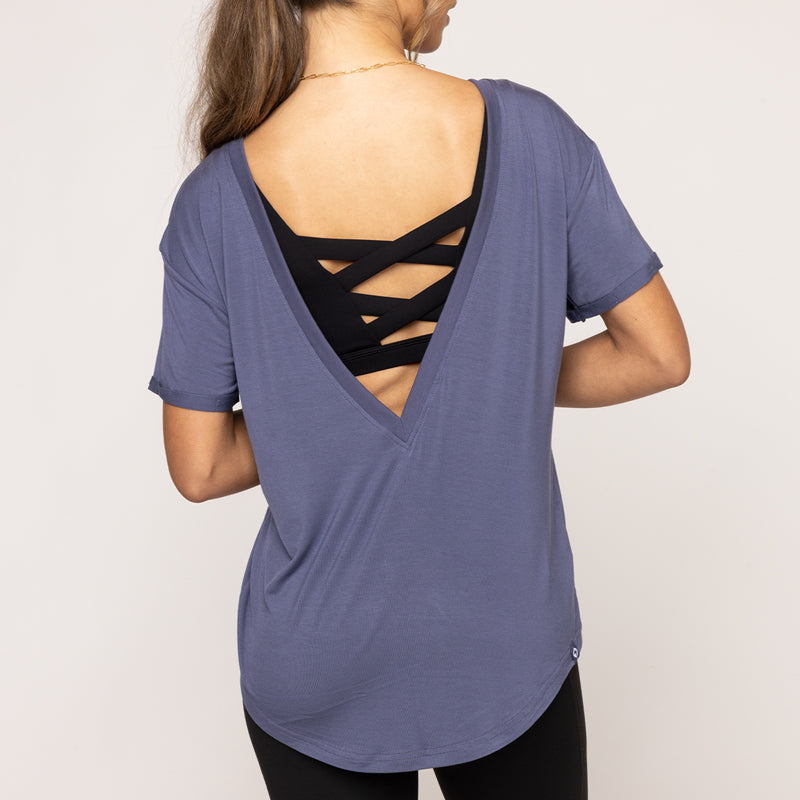 Reversible Deep V Tee