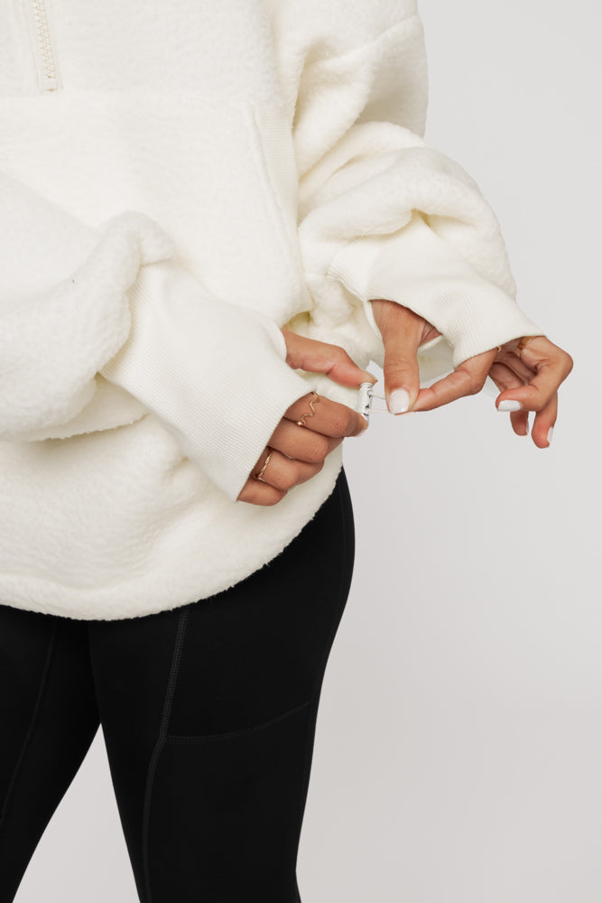 Big Hug Fleece Half Zip Sweater - Ice Cream – POPFLEX®