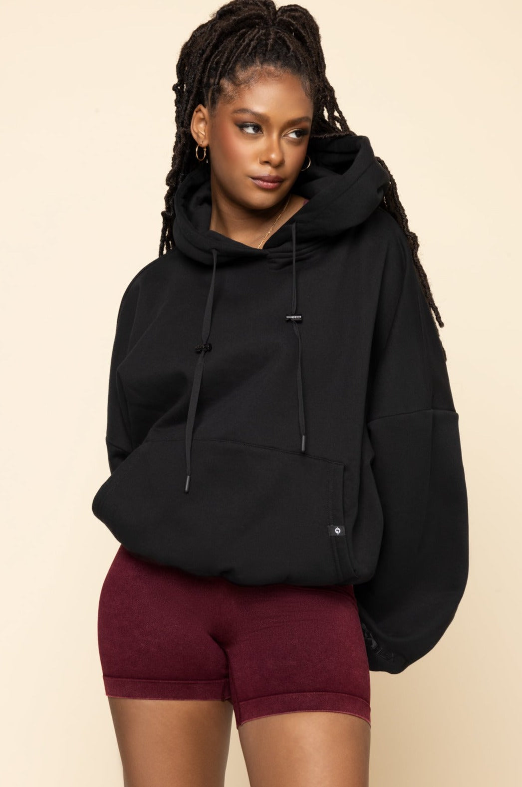 Cheap black hoodie womens sale