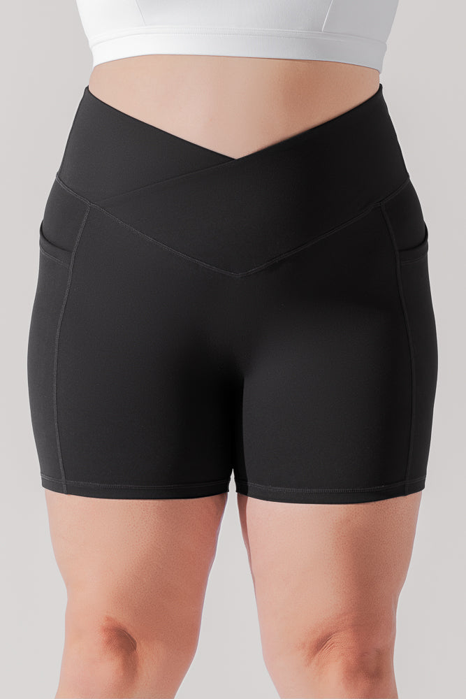 MYD STA00428 - HOURGLASS TYPE SHORTS WITH FASTENING - 2XS / Biege