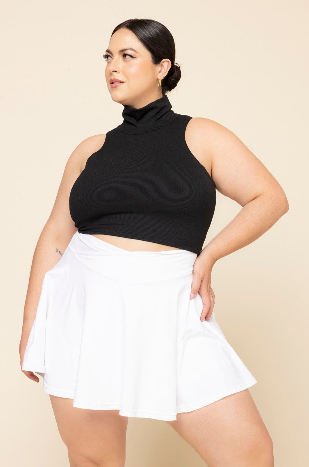 I Feel Cute Crop Top - Black