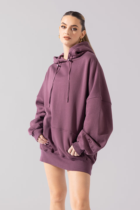 Long Cloud Hoodie - Deep Plum – POPFLEX®