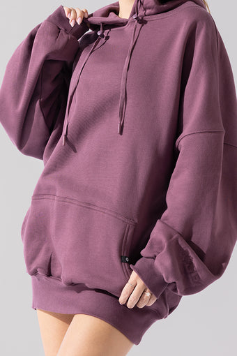 Long Cloud Hoodie - Deep Plum – POPFLEX®