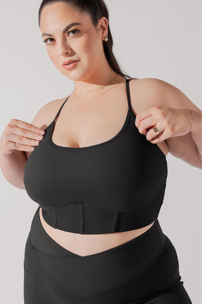 Black corset for boobs size 38DD - Depop