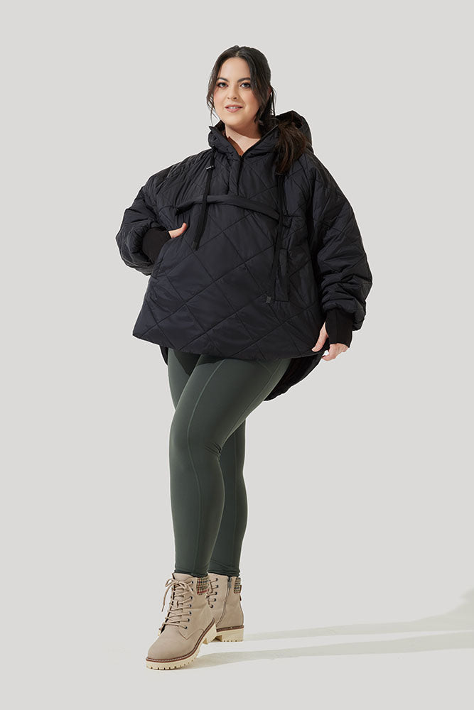 Pillow Packable Puffer Jacket Black