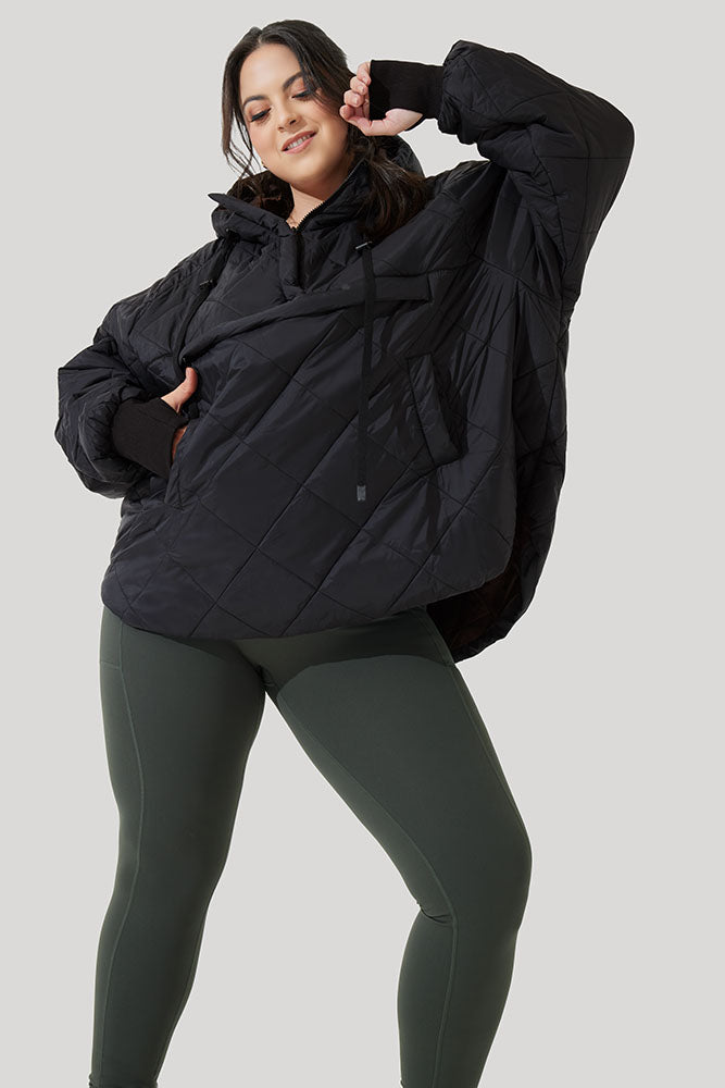 Black packable hotsell puffer jacket