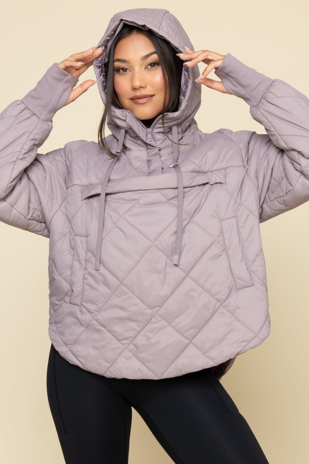 Pillow Packable Puffer Jacket - Dusty Mauve