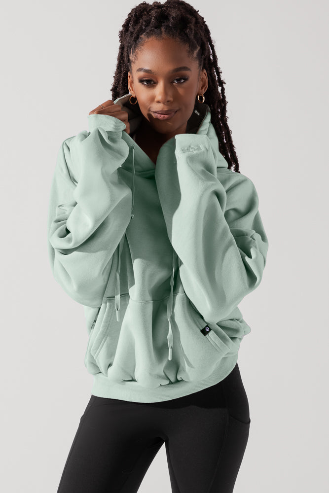 Mint green hot sale pullover hoodie