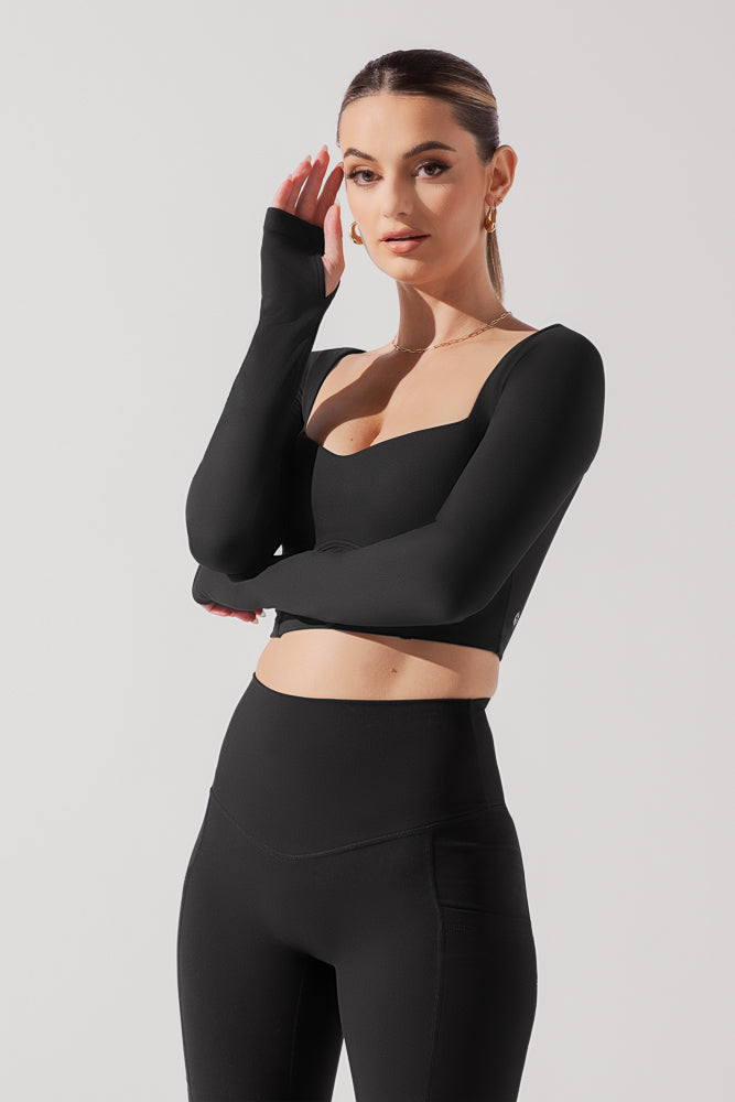 AirEssentials Cropped Long Sleeve Top