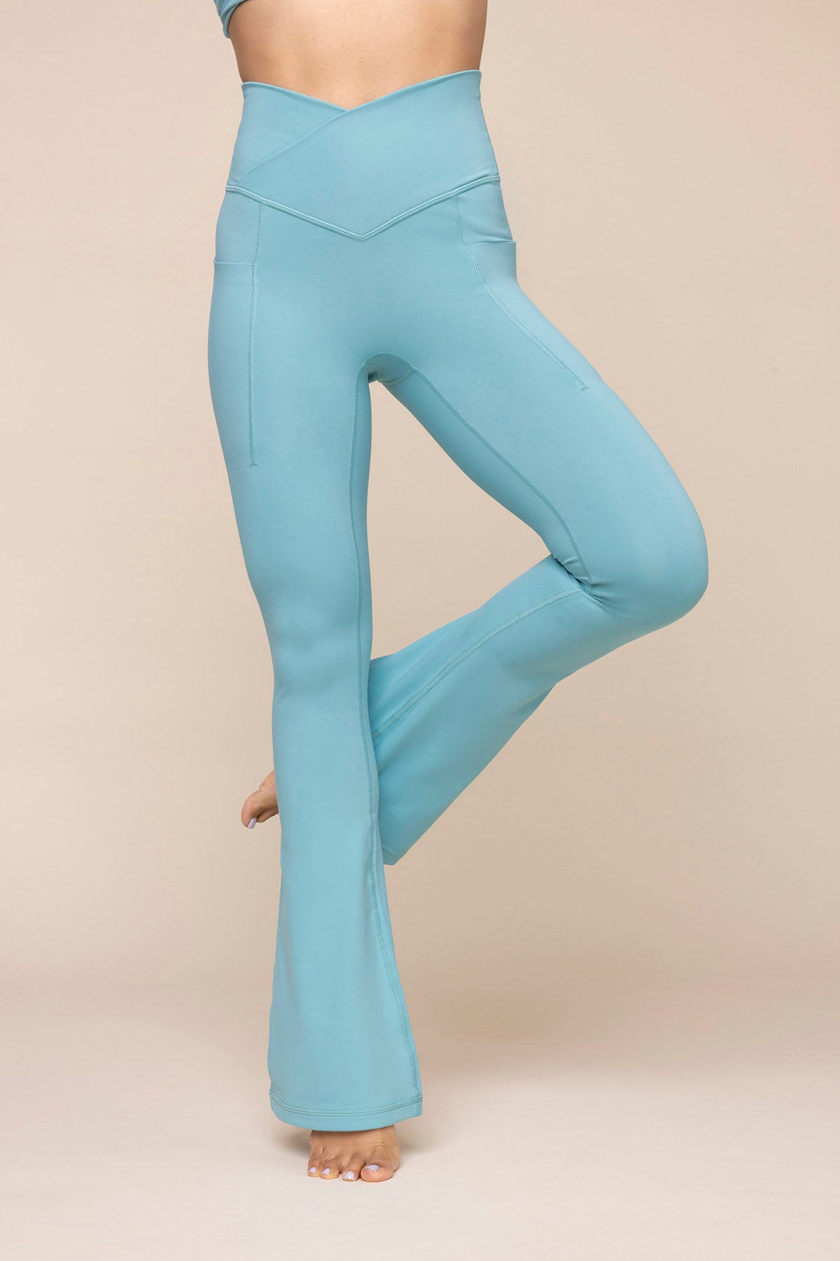 POPFLEX Active Believe 7/8 Leggings in Mint, Women's Fashion