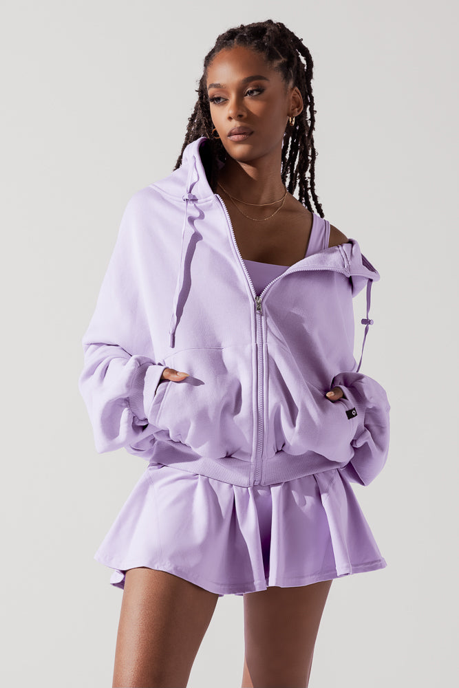 Lavender store zip hoodie