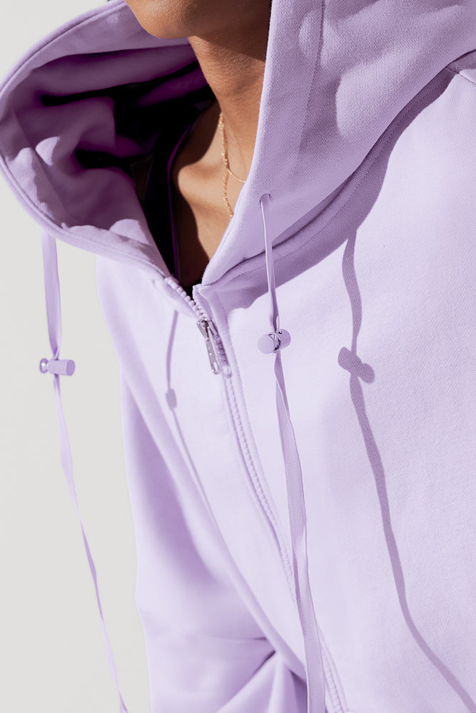 Light purple discount zip up jacket