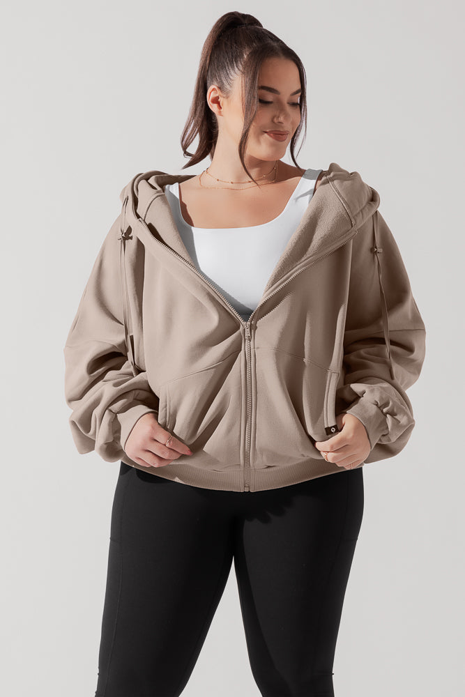 Hoodie taupe hotsell