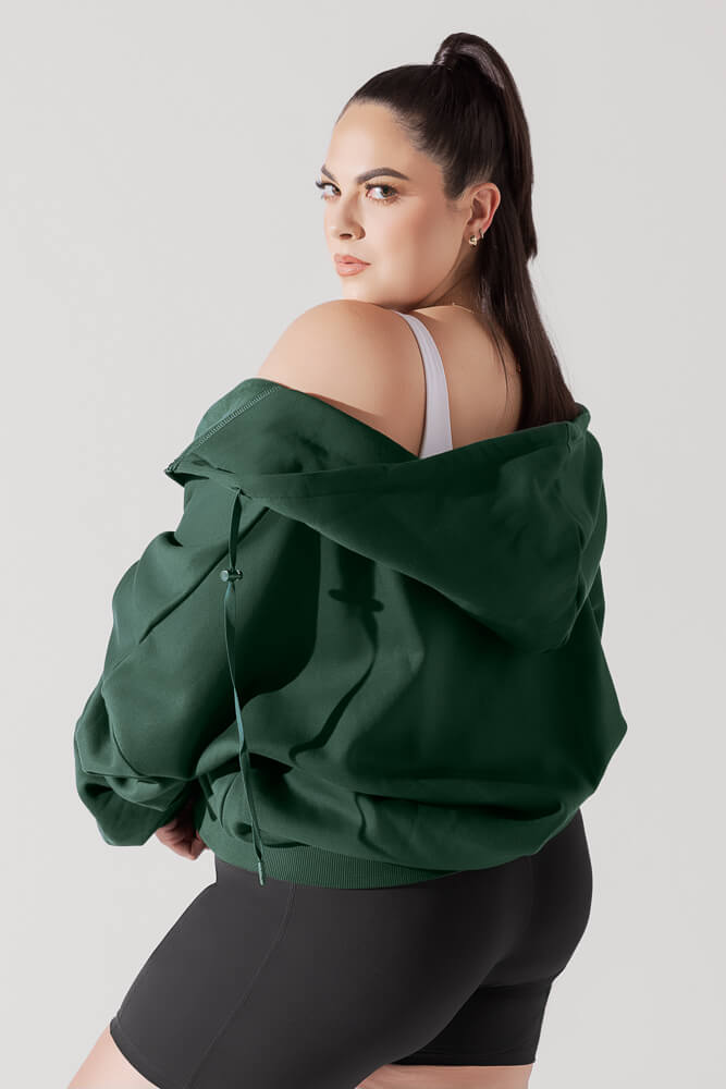 Shoulderless hoodie discount