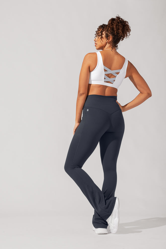 POPFLEX, Pants & Jumpsuits, High Rise Crisscross Hourglass Legging With  Pockets In Vegan Stretch Leather