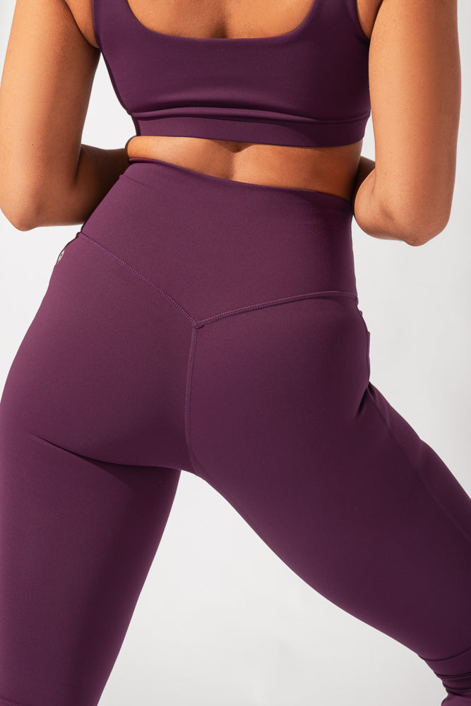 girlfriend collective, Pants & Jumpsuits, Girlfriend Collective High Rise  Compressive Leggings In Plum