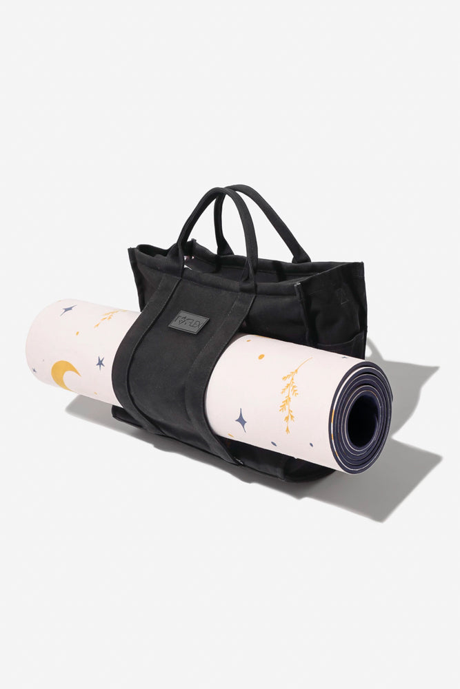  Canvas Tote Bag with Yoga Mat Carrier Sleeve in