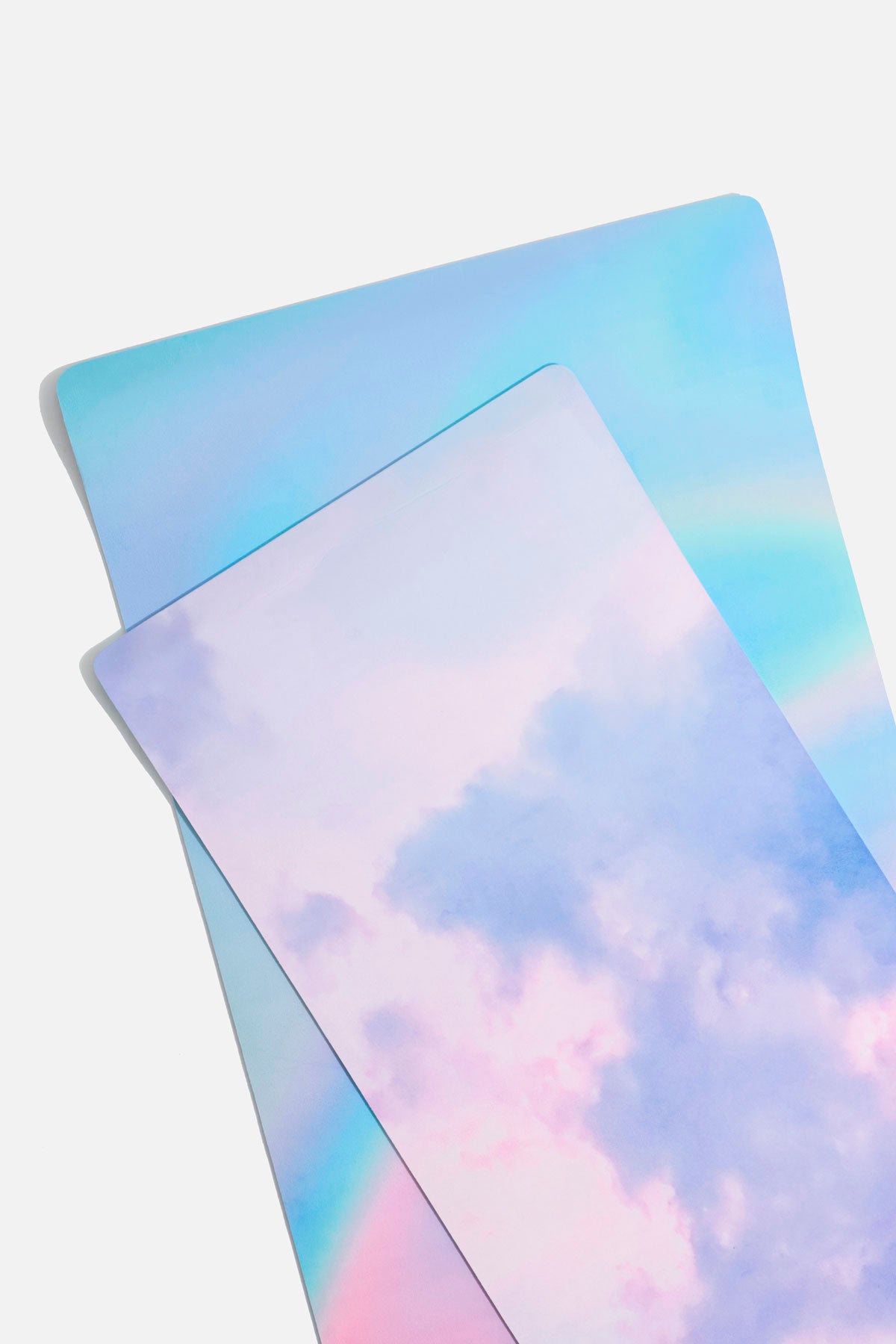 Super Wide 32” Vegan Suede Yoga Mat - Holographic