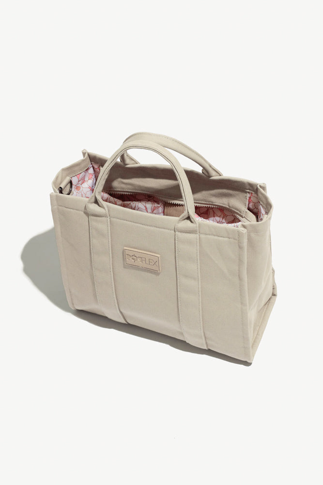 POPFLEX Taupe Sloane discount Mini Tote