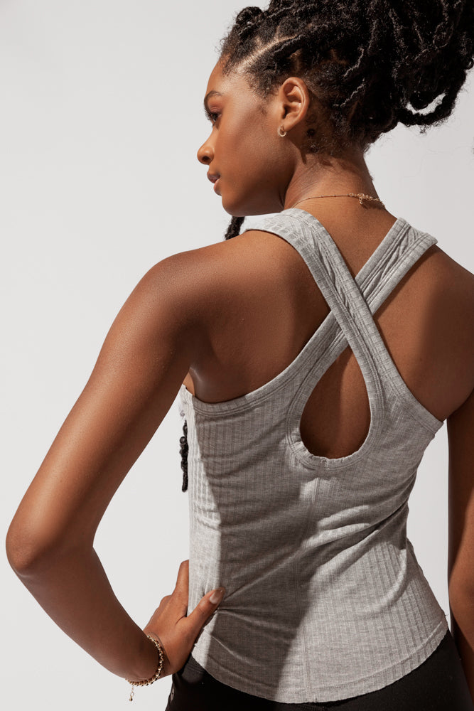 Not Your Typical Tank - Heather Grey – POPFLEX®