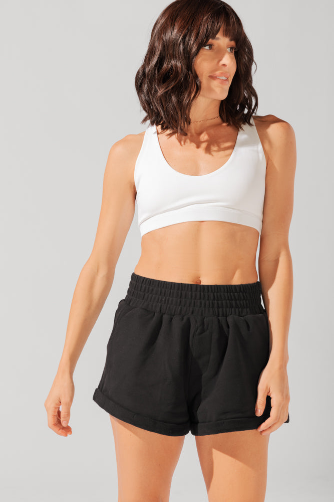 Ooey Gooey Lounge Shorts with Pockets- Black