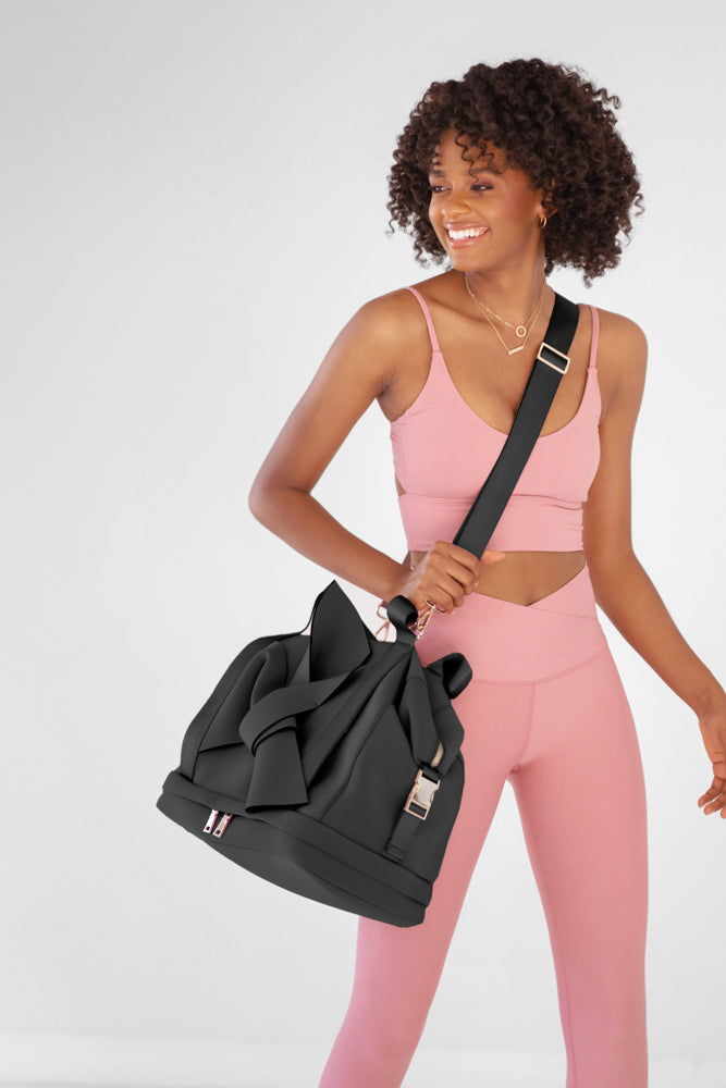 Duffle Bag For Women - Belladonna Duffle Bag - Waterproof Gym Bag With Shoe  Compartment, Yoga Mat Holder, Laptop Holder & Adjustable Strap - Midnight –  POPFLEX®